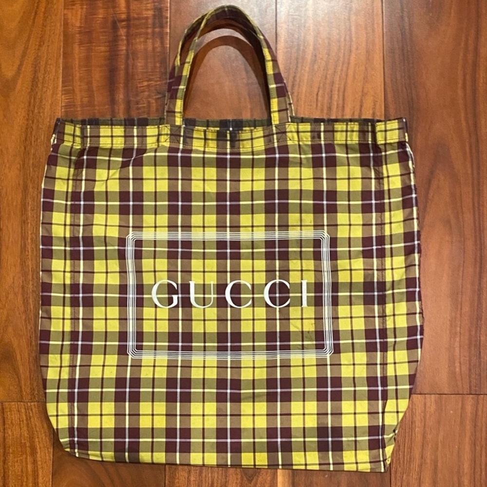 MEN’s GUCCI Logo Coated Tote